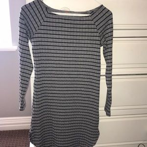 Grey and black dress